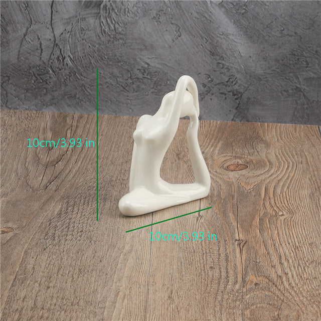 Ceramic Yoga Poses Figurine