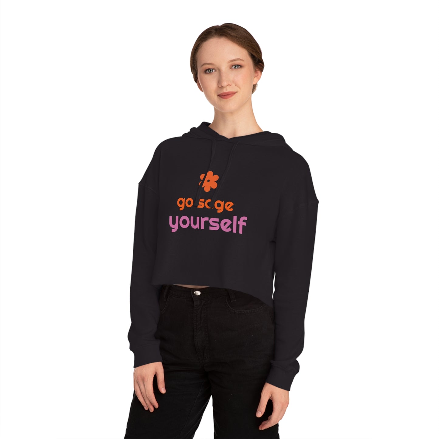 Women’s Cropped Hooded Sweatshirt - go sage yourself v2