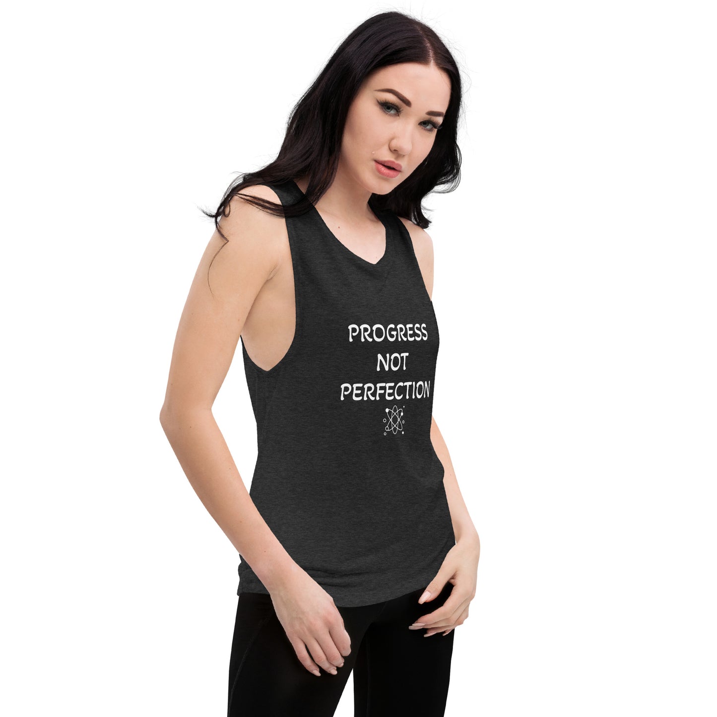 Ladies’ Muscle Tank | Progress Not Perfection